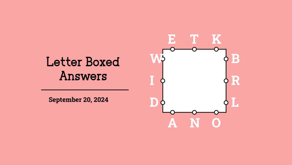 September 20, 2024 answers