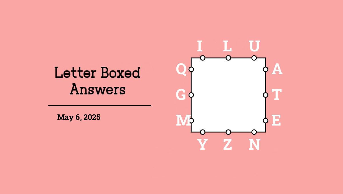 NYT Letter Boxed answers May 6, 2025