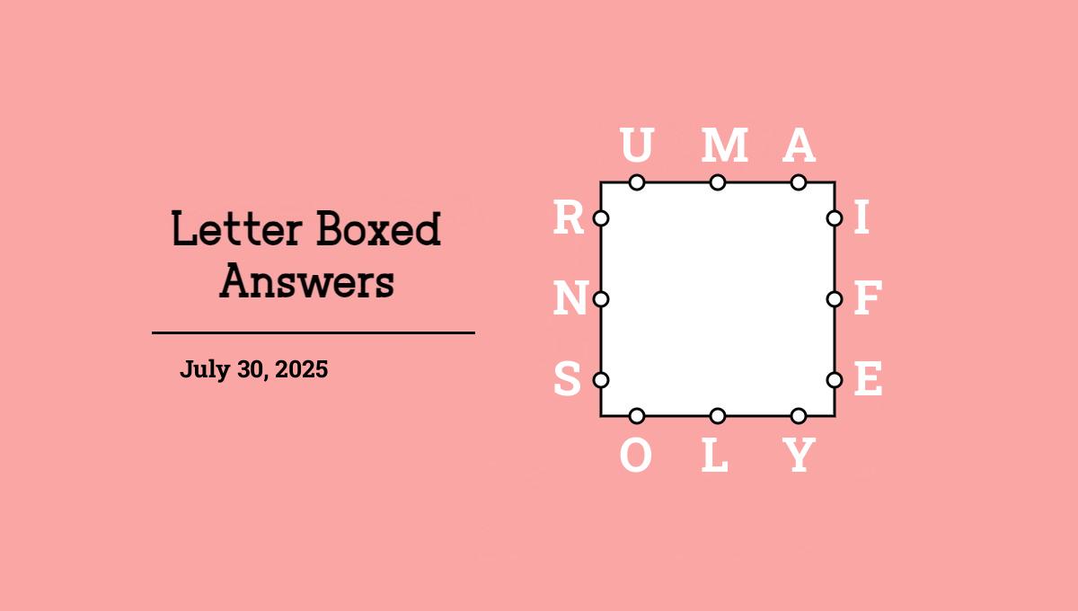 July 30, 2025 answers