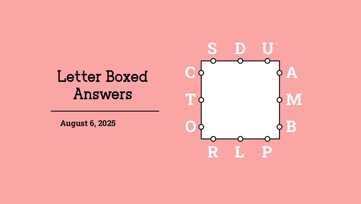 August 6, 2025 answers