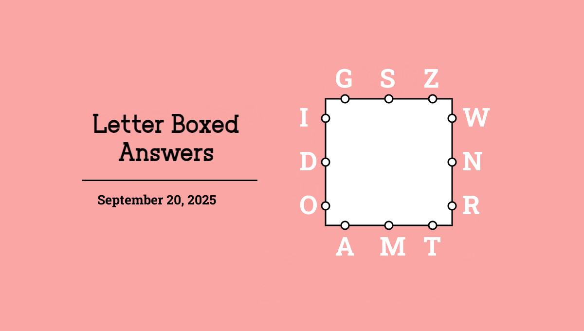 September 20, 2025 answers