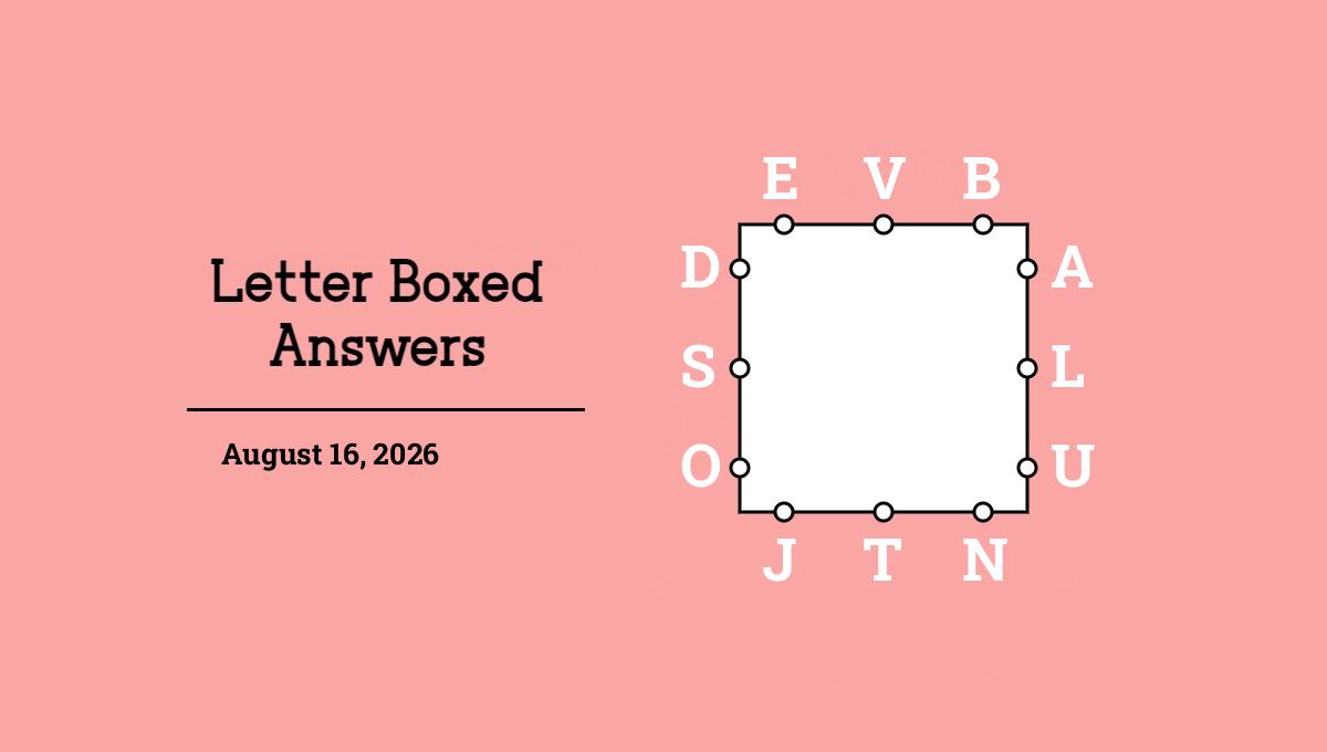 August 16, 2026 answers