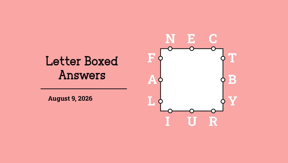 August 9, 2026 answers