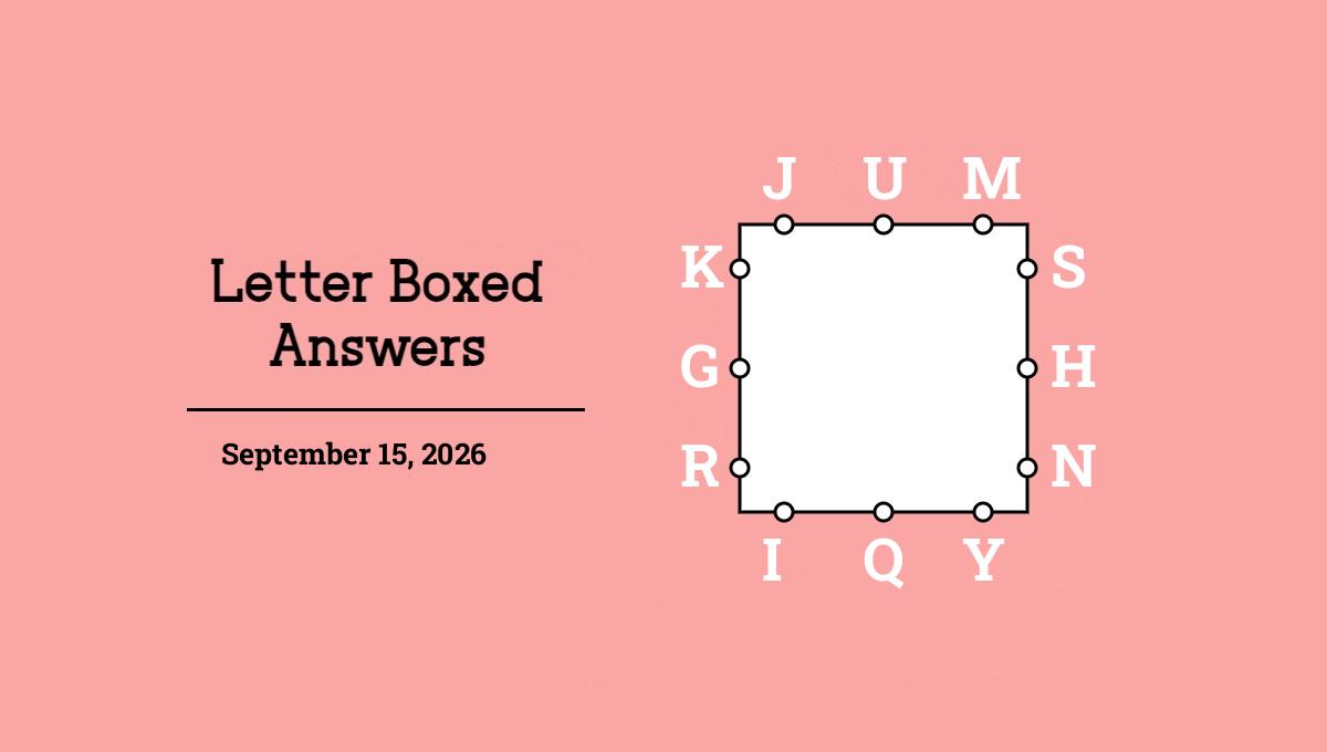 September 15, 2026 answers