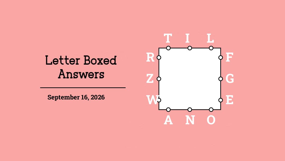 September 16, 2026 answers